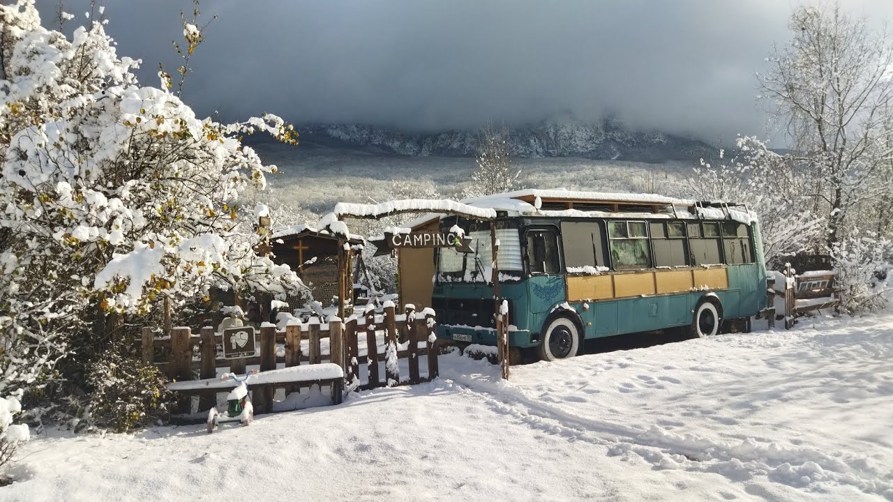 Уют Кочевников. Зима в крыму. Сидим без электричества. Автономка. Заведется ли автобус?