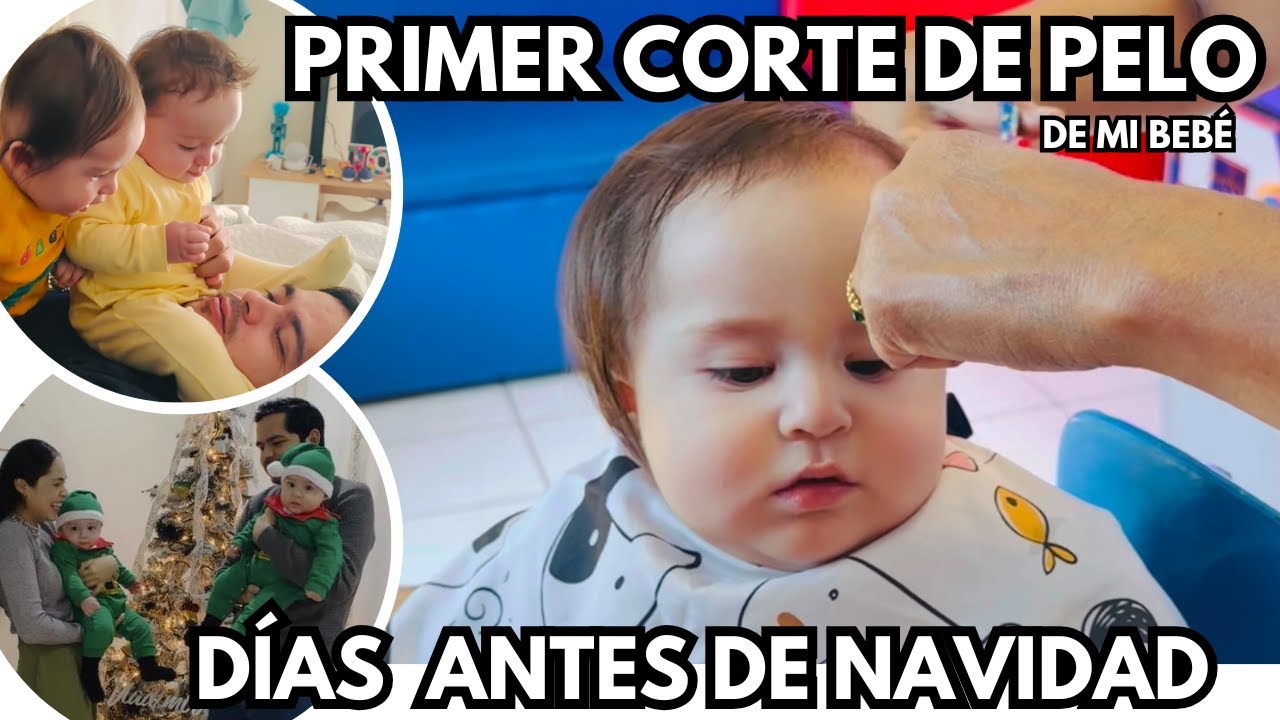 ALFIN LE CORTAMOS EL PELO A MI BEBÉ 👶🏻 PONEMOS LA ESTRELLA AL ÁRBOL 🎄