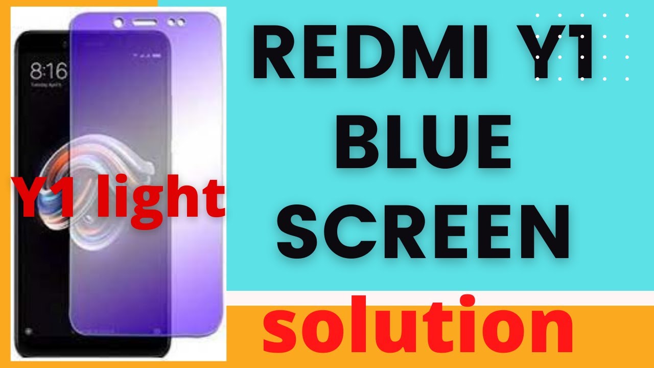 Redmi y1 blue screen solution without CPU ic reballing or any hardware | Y1 light lcd color change