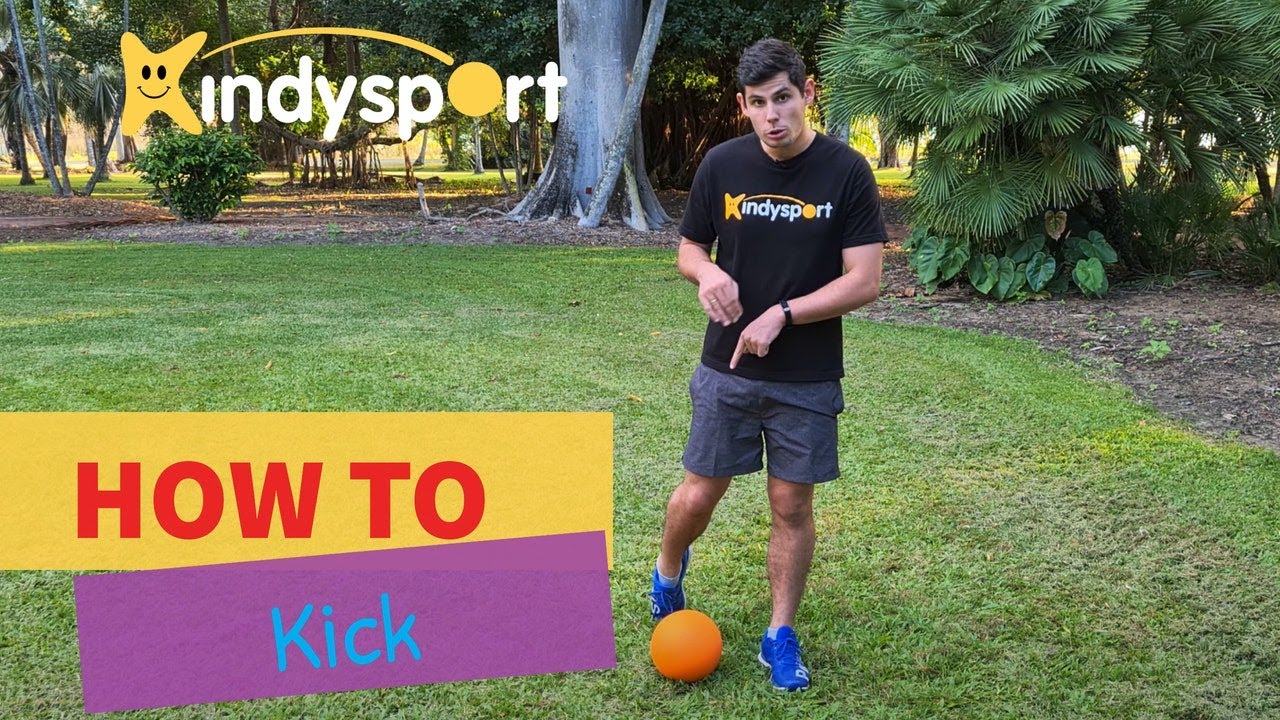 How to Kick a Soccer Ball for kids | Easy fundamental movement skills for preschoolers