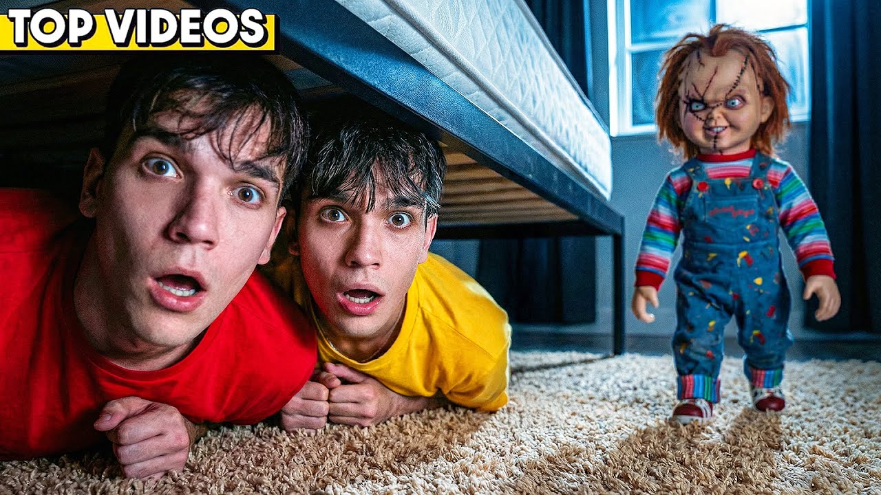 WE WERE TRAPPED WITH MONSTERS ALL NIGHT! | Lucas and Marcus