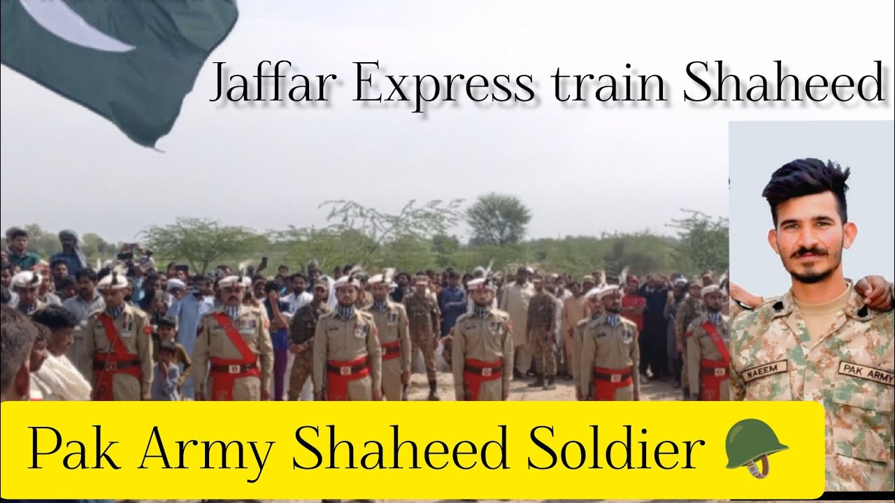 Jaffar Express train ma Pak army ka Shaheed Soldier Ka Namaza janaza Ma Lakho Logo ki Shirkat