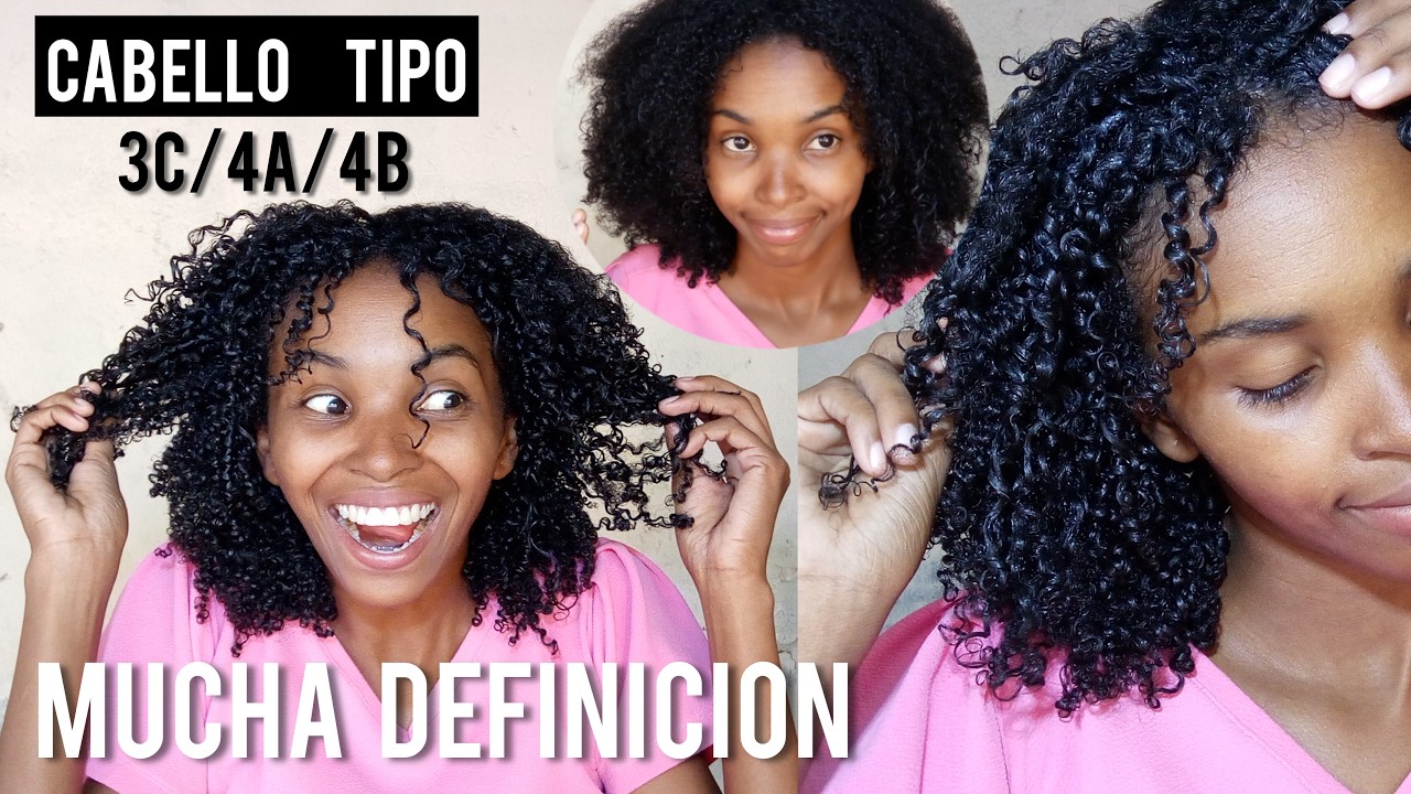 Guía completa para definir rizos en cabello afro (3C, 4A, 4B) sin frizz