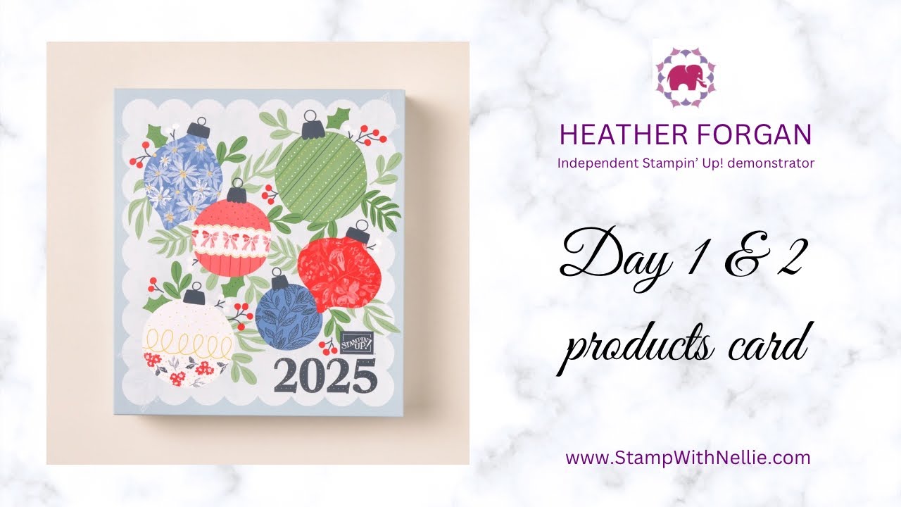 Давайте посмотрим на продукты первого и второго дня из адвент-календаря Stampin’ Up!, а затем сде...