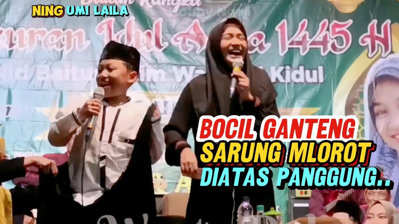Ngaji 7 : BOCIL GANTENG, SARUNG LEPAS DIATAS PANGGUNG #ningumilaila #hiburan #ceramahlucu #santri