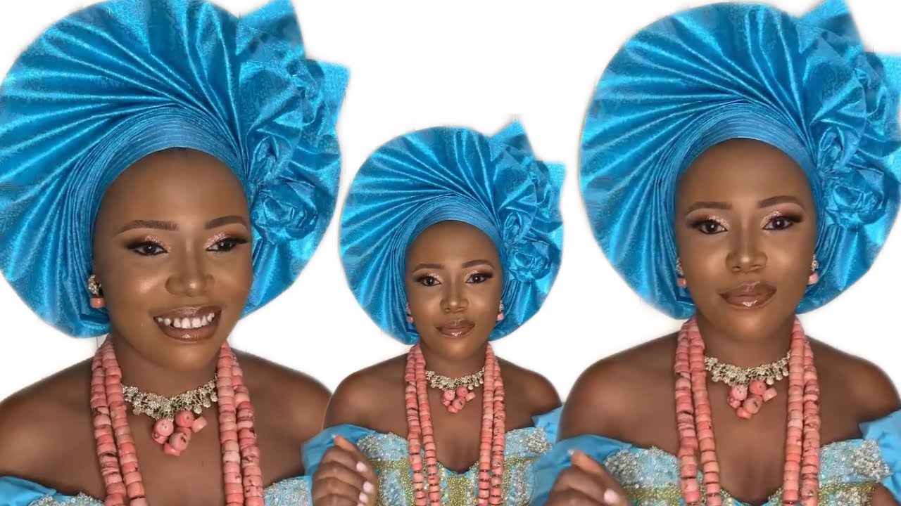 HOW TO TIE NIGER DELTA BRIDAL GELE WITH SEGO/PAPER GELE