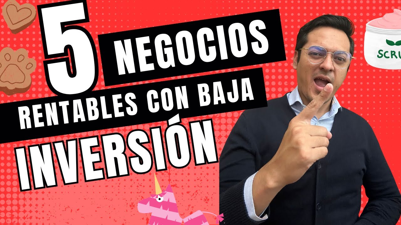 NEGOCIOS CON BAJA INVERSIÓN Y BAJA COMPETENCIA