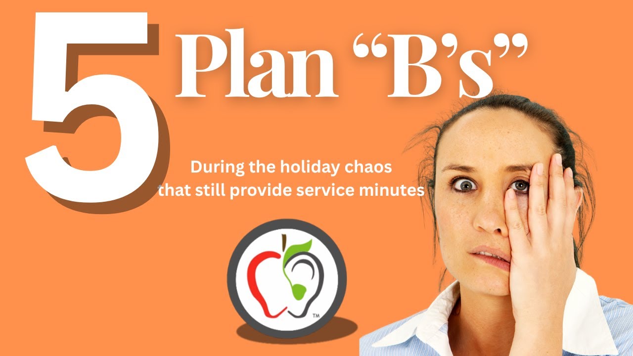 Plan Bs when your schedule changes