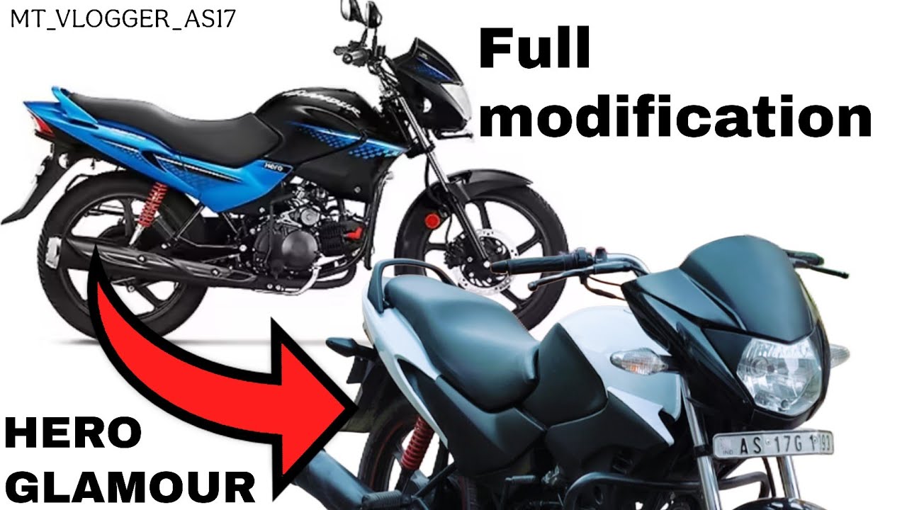 Hero Glamour full modified 💲With Stock Silencer Dhubri |Assam| Mt vlogger as17