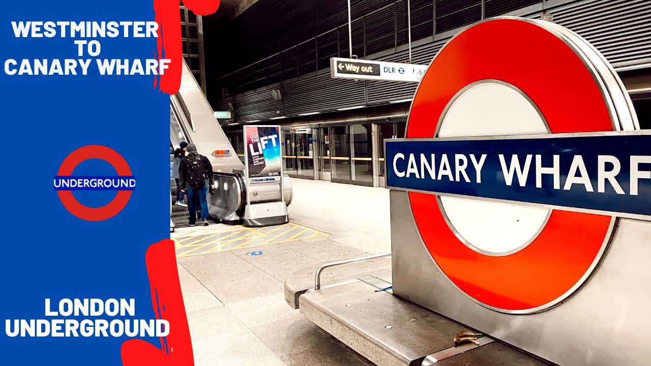 London Underground 🇬🇧 - Jubilee Line Ride from Westminster to Canary Wharf