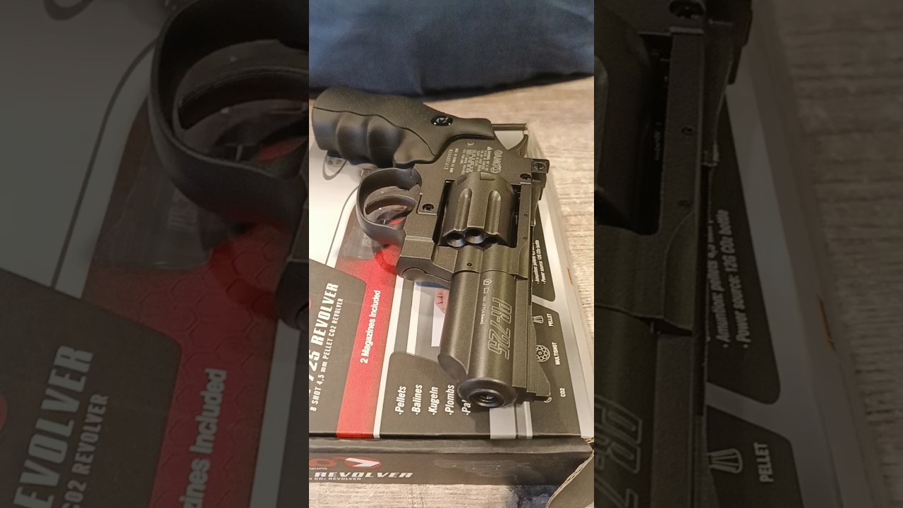 Gamo PR-725 Co2 Revolver #airgun #airsoft #revolver357 #revolver38 #co2airgun