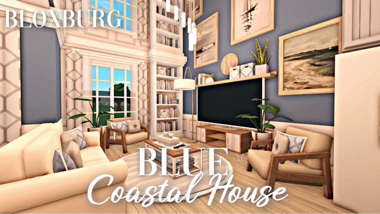 Roblox Bloxburg - Blue Coastal Family House - Minami Oroi
