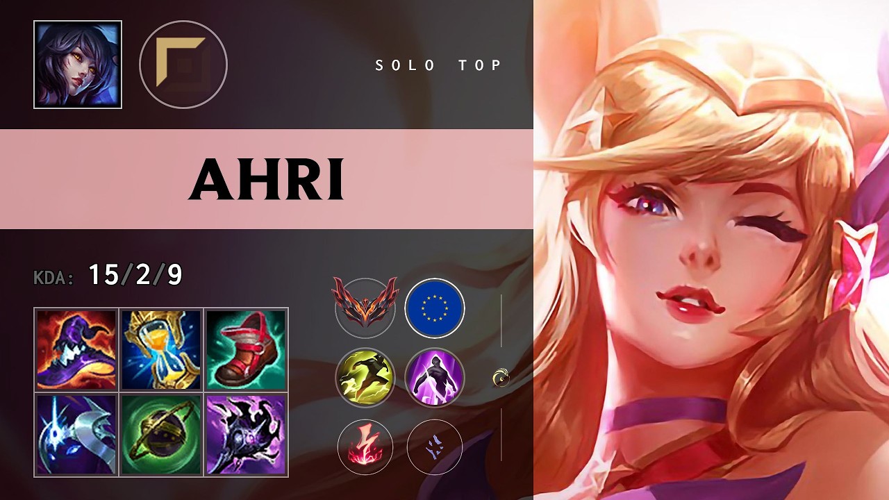 Ahri Top vs Yone - EUW Grandmaster Patch 26.11