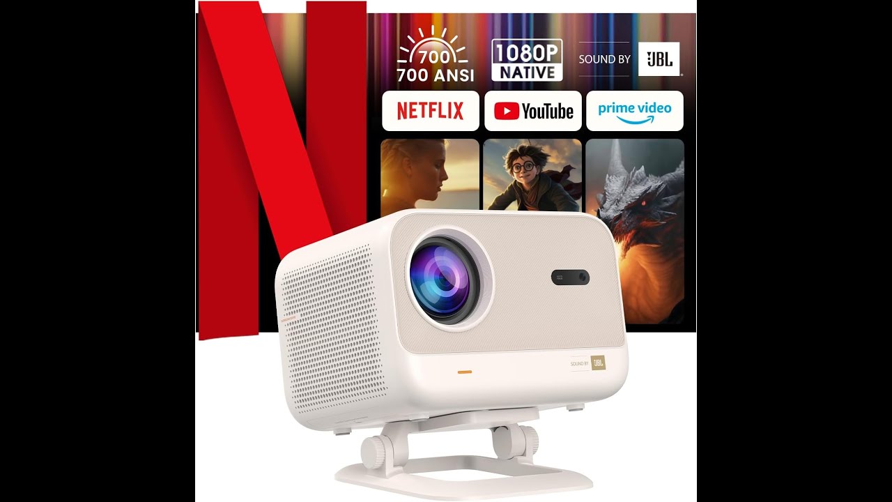 Cinema Redefined: Yaber L2 Plus Smart Projector with Netflix & JBL Sound