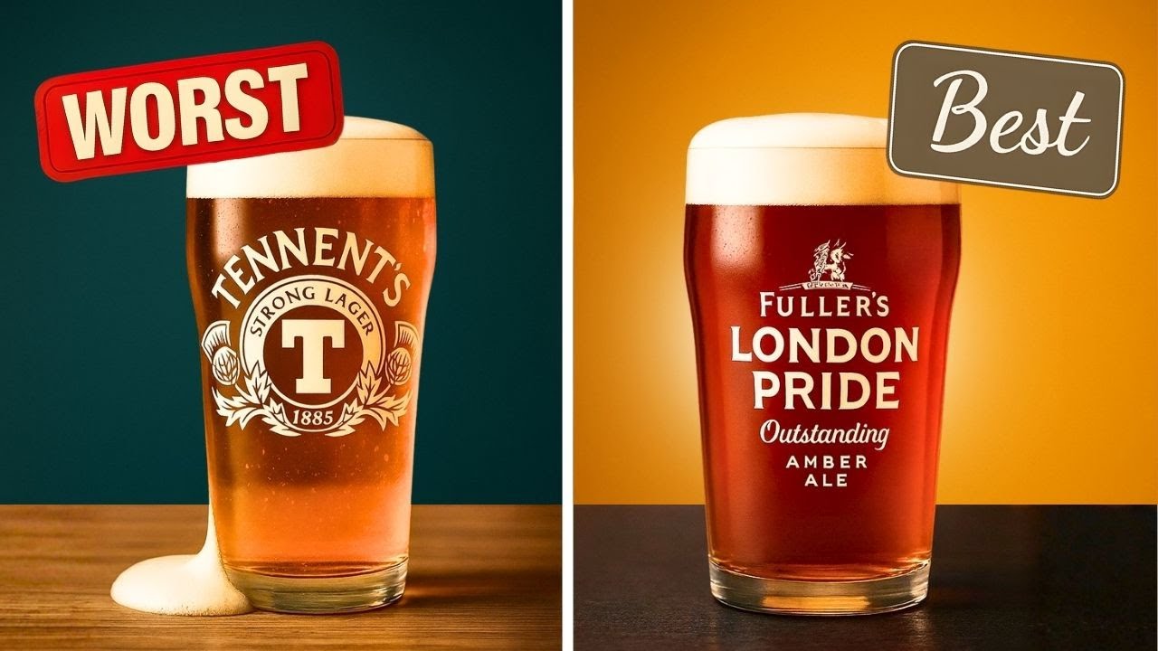 10 UK Beer brands RANKED Worst to Best