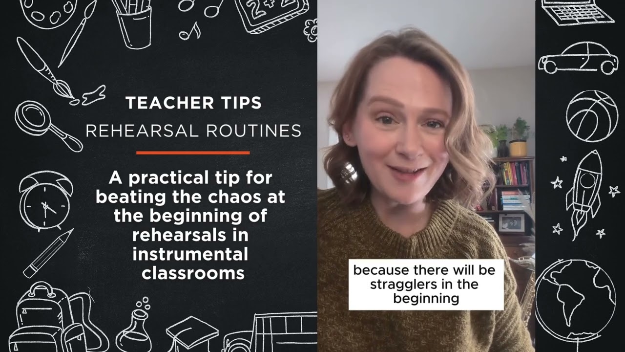 Sheet Music Direct Teacher Tips - Rehearsal Routines: Beat the Chaos