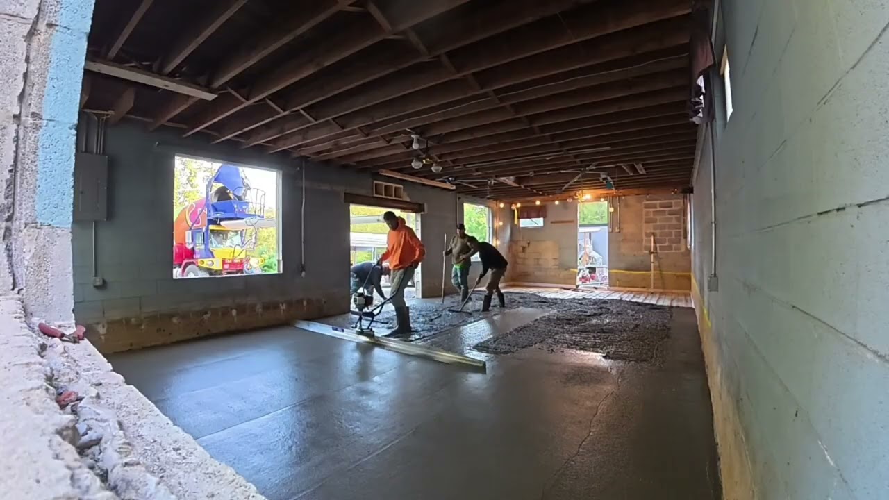 Small concrete floor