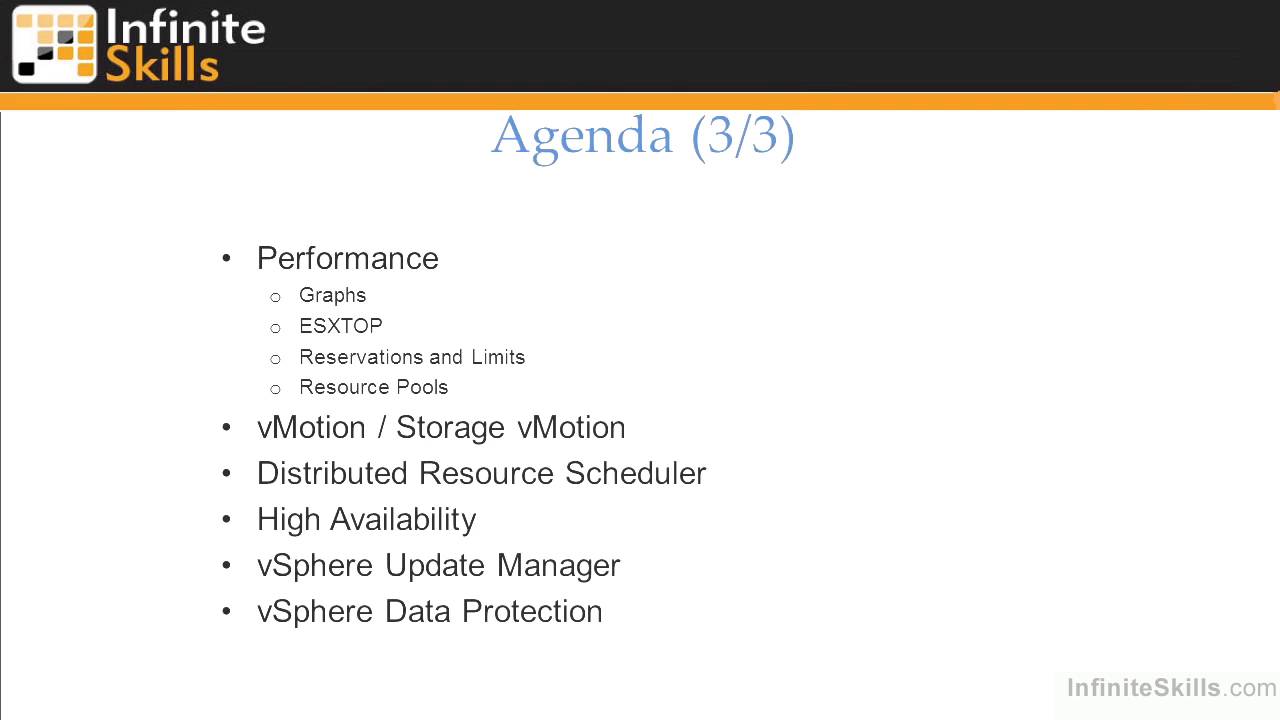 01 Introduction to VMWare vSphere Administration