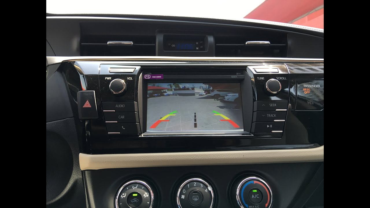 Instalacion de camara De reversa para Toyota Corolla Años 2014 2017