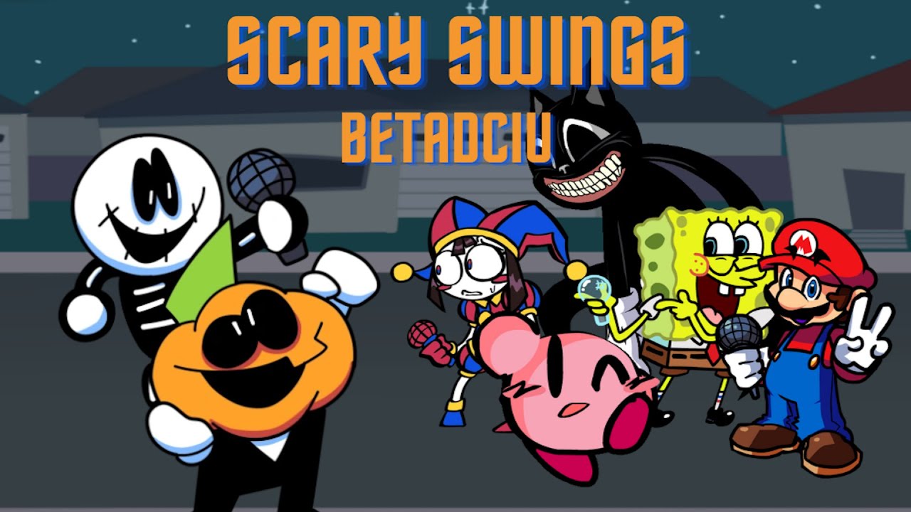 Friday Night Funkin Spooky Month Scary Swings But Everyone Sings It Playable Download (FNF BETADCIU)