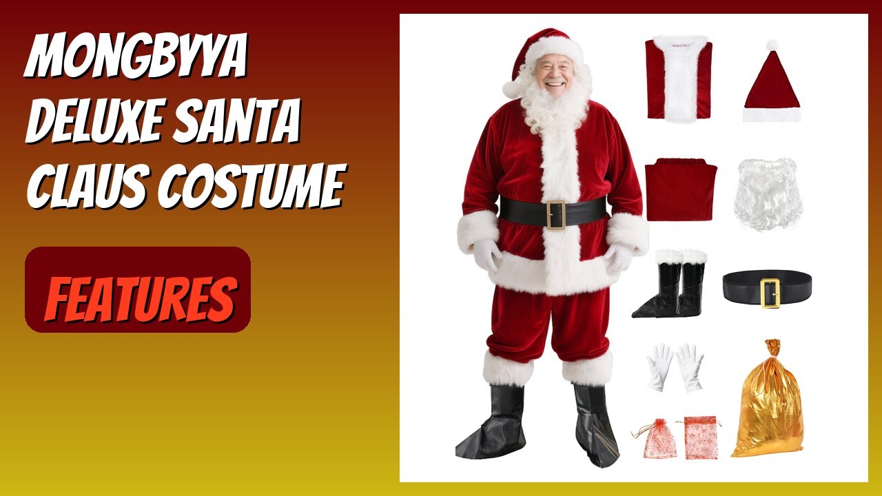 REVIEW (2026): MongByYa Deluxe Santa Claus Costume. Features