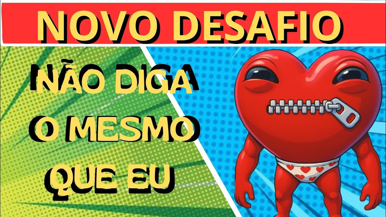 🤐 NÃO DIGA O MESMO QUE EU 😱❌️ MEGA DESAFIO!#quiz 