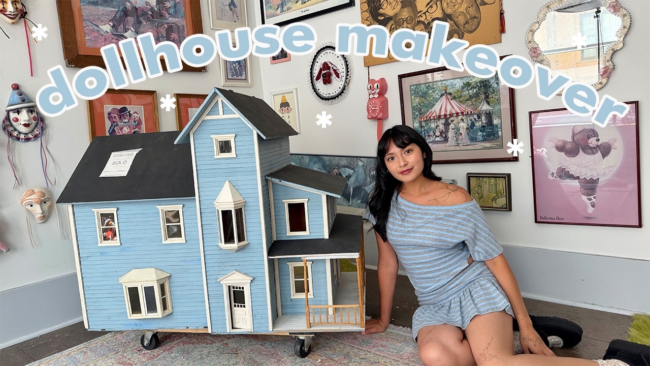 i bought a DOLL HOUSE for $200 so let's transform the attic! (PART 1)