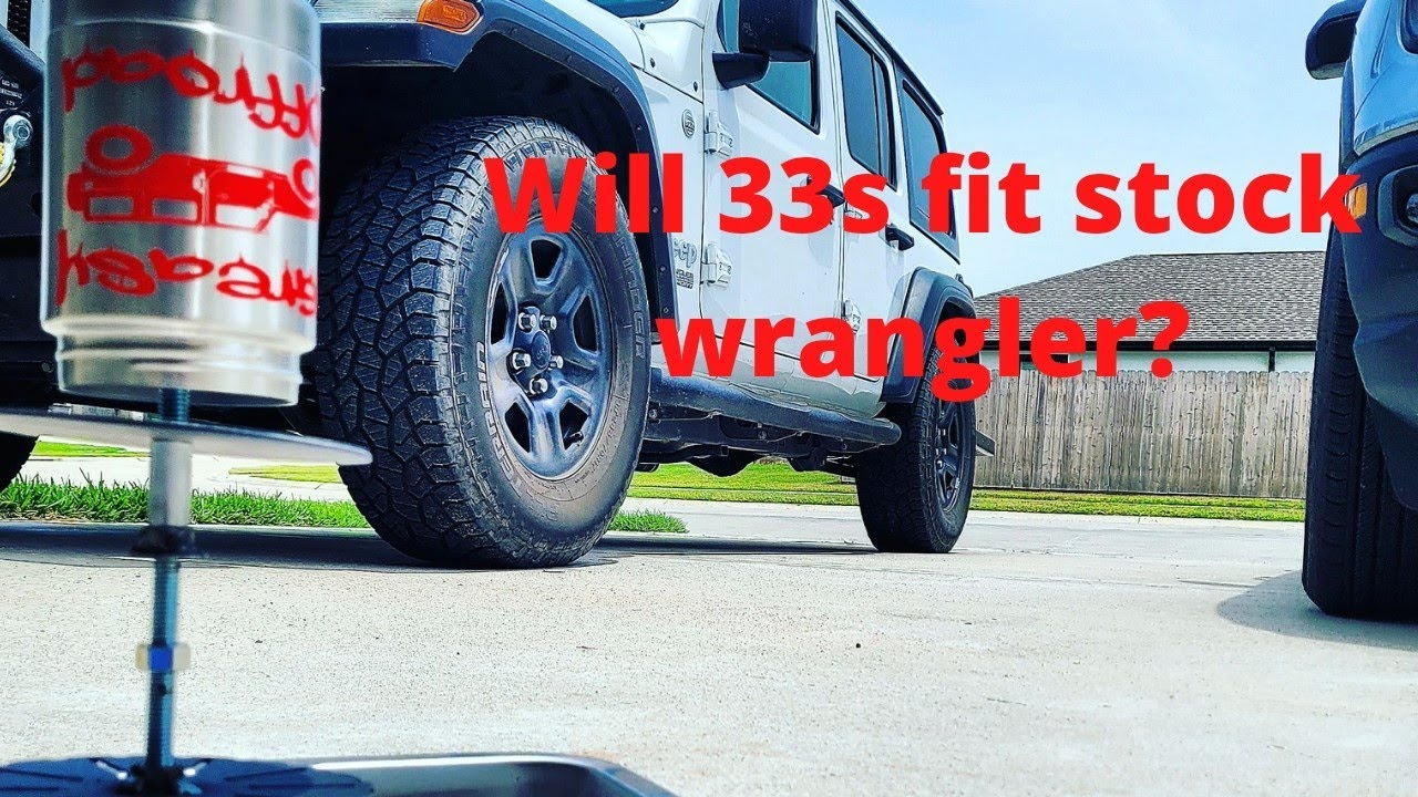WILL 33s FIT ON A STOCK JEEP WRANGLER JL???? #jeep #4x4