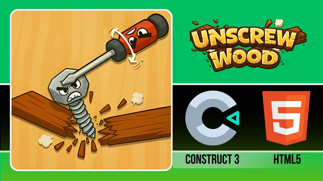 Unscrew Wood  || Gameplay Video || #2dgames