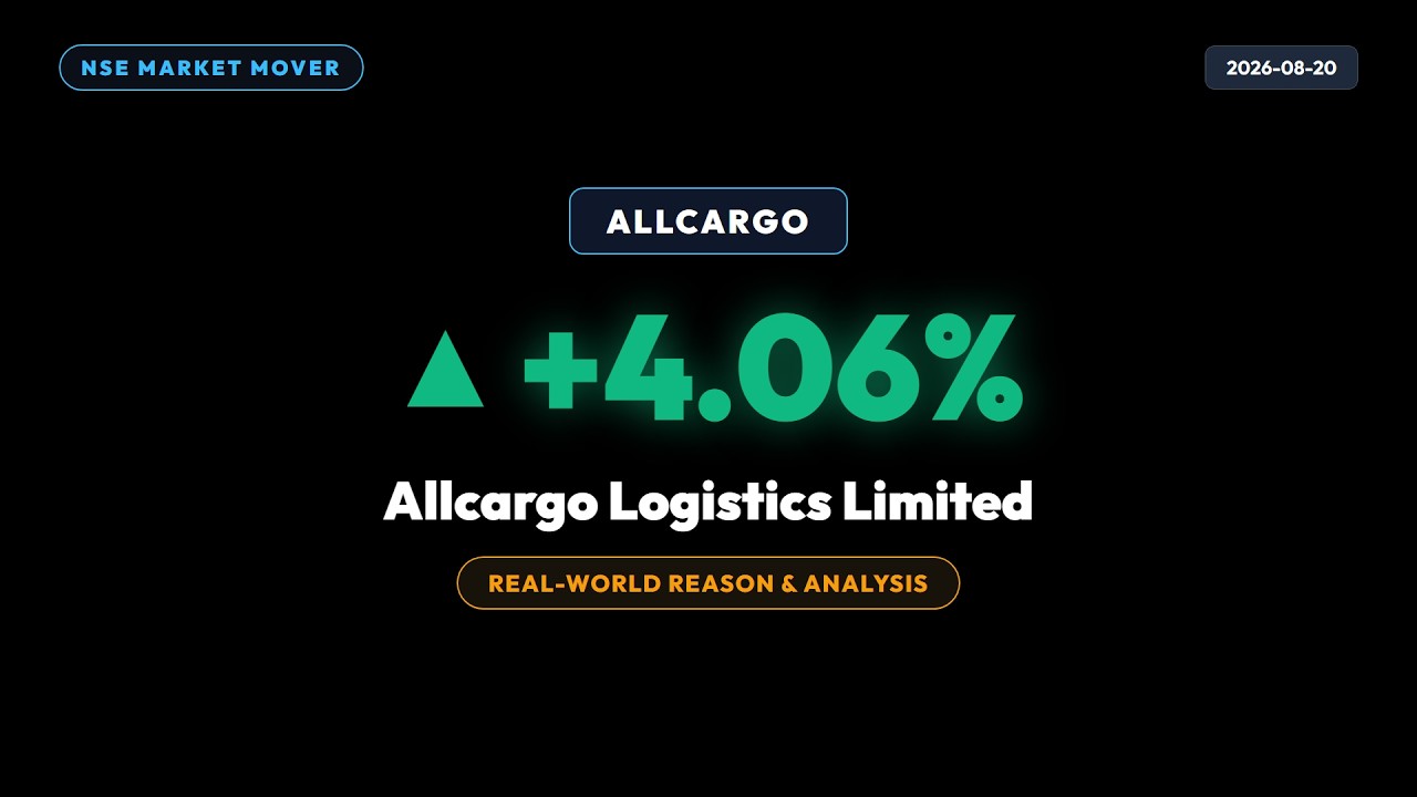 Why Allcargo Logistics grew up by 4% today? full share analysis