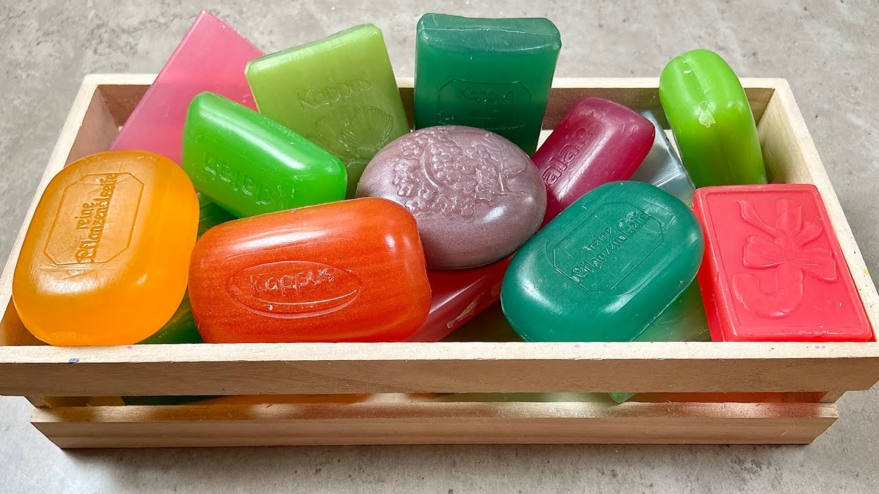 CUTTING GLYCERINE SOAP * Relaxing ASMR * Резка глицеринового мыла #relaxtime