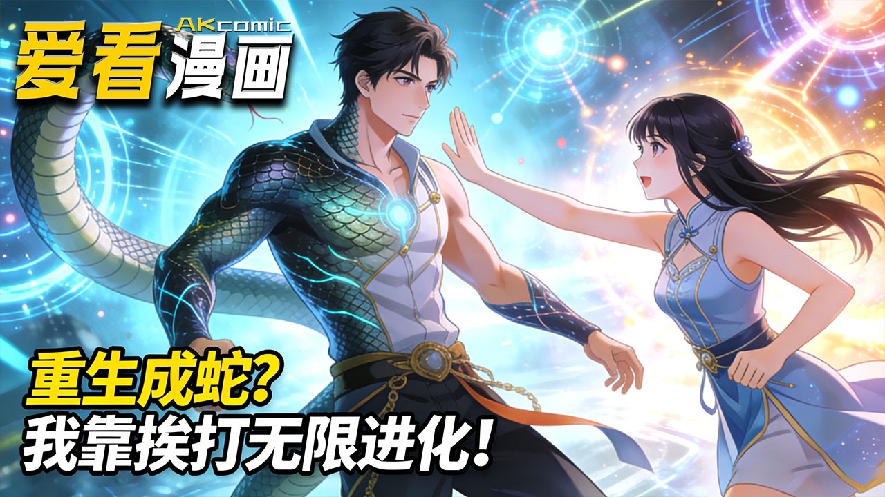 🔥【全新动漫来袭】《重生成蛇？我靠挨打无限进化！》重生废土成黑蟒，靠挨打造就无敌实力，开启守护逆袭之路！#动画 #anime #爱看漫画 #漫剧 #動漫