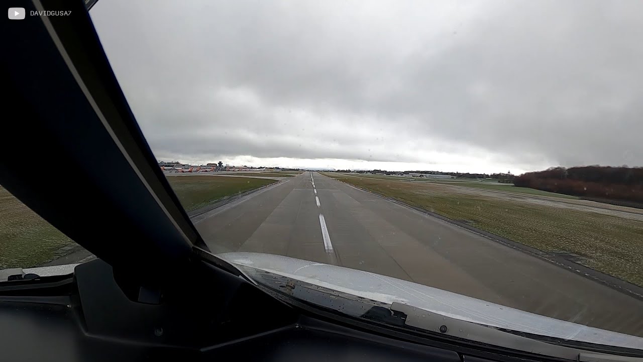 Airbus A320 NEO | Winter Departure Geneva RWY22 (LSGG/GVA) GoPro HD Pilots' View
