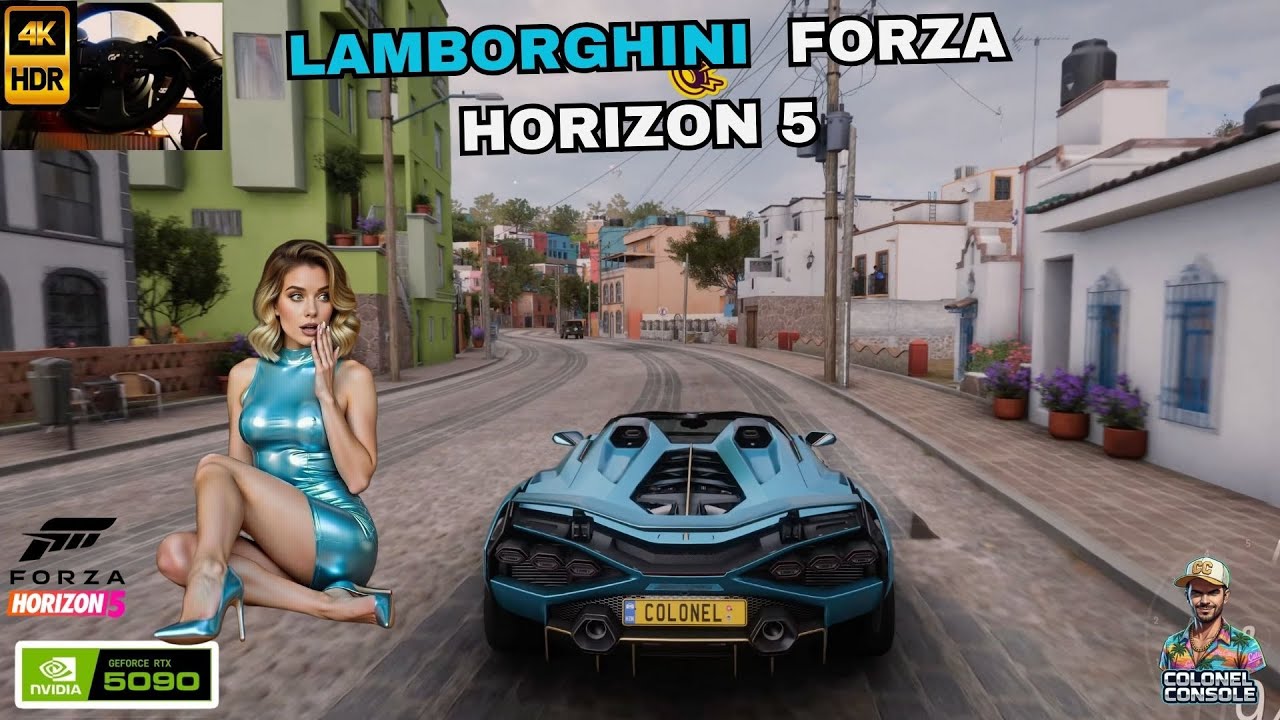 lamborghini forza horizon 5  trustmaster t300 gt