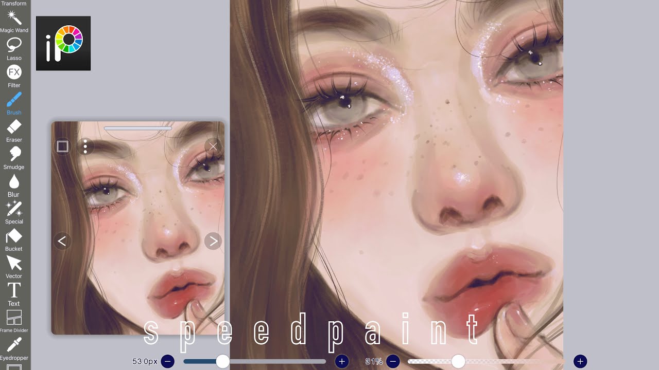 Draw a pretty face with me in ibisPaint x🌹