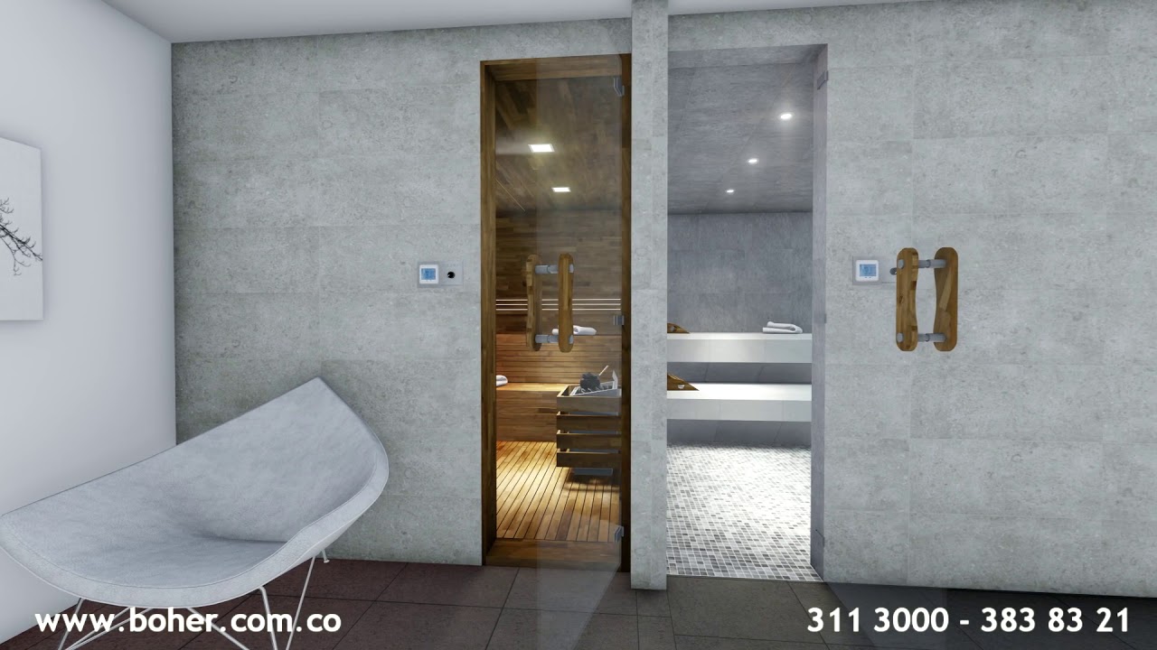 sauna y turco boher diseño 3d villavicencio colombia