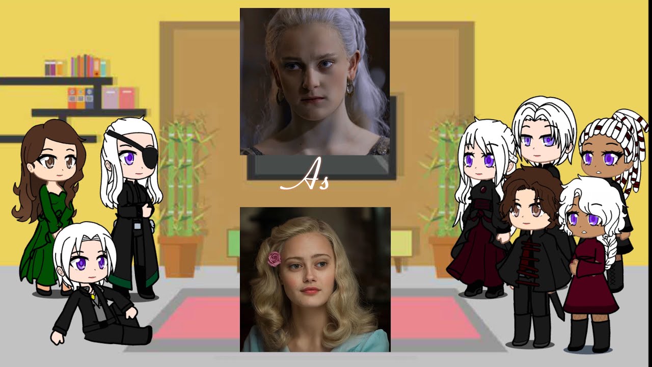 House of the Dragon reacts to Helaena Targaryen next life as Emma Bloom from Mphfpc | 2X Speed