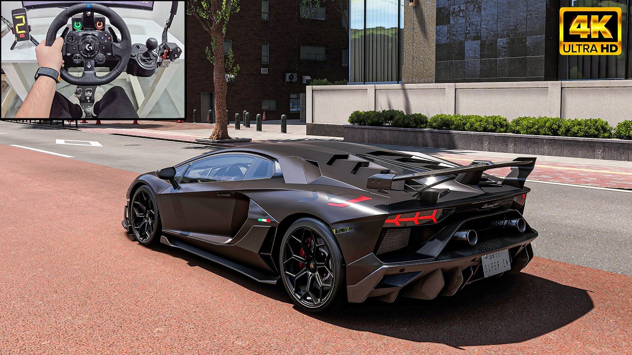 Lamborghini Aventador SVJ - Forza Horizon 6 | Logitech G923 Steering Wheel