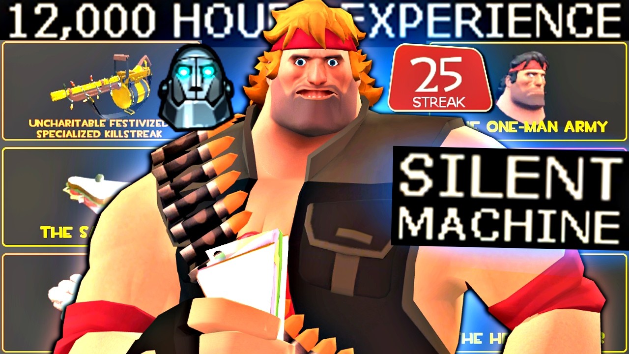 Игрок с более чем 12 000 часов игры пытается освоить сложный геймплей TF2.