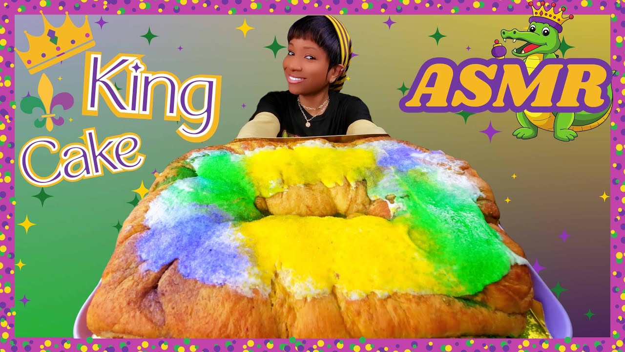 *No Talking* ASMR | MUKBANG CINNAMON KING CAKE