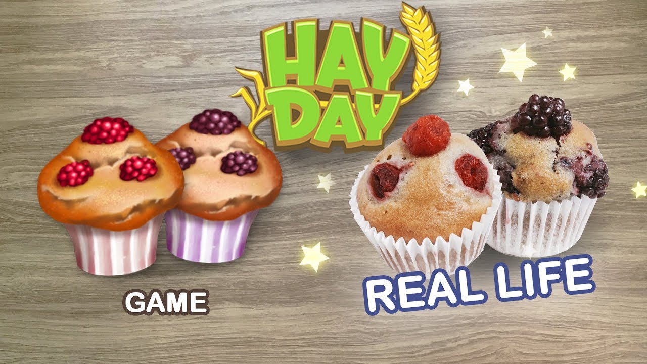 Hay Day - How to make Hay Day Muffin in REAL LIFE