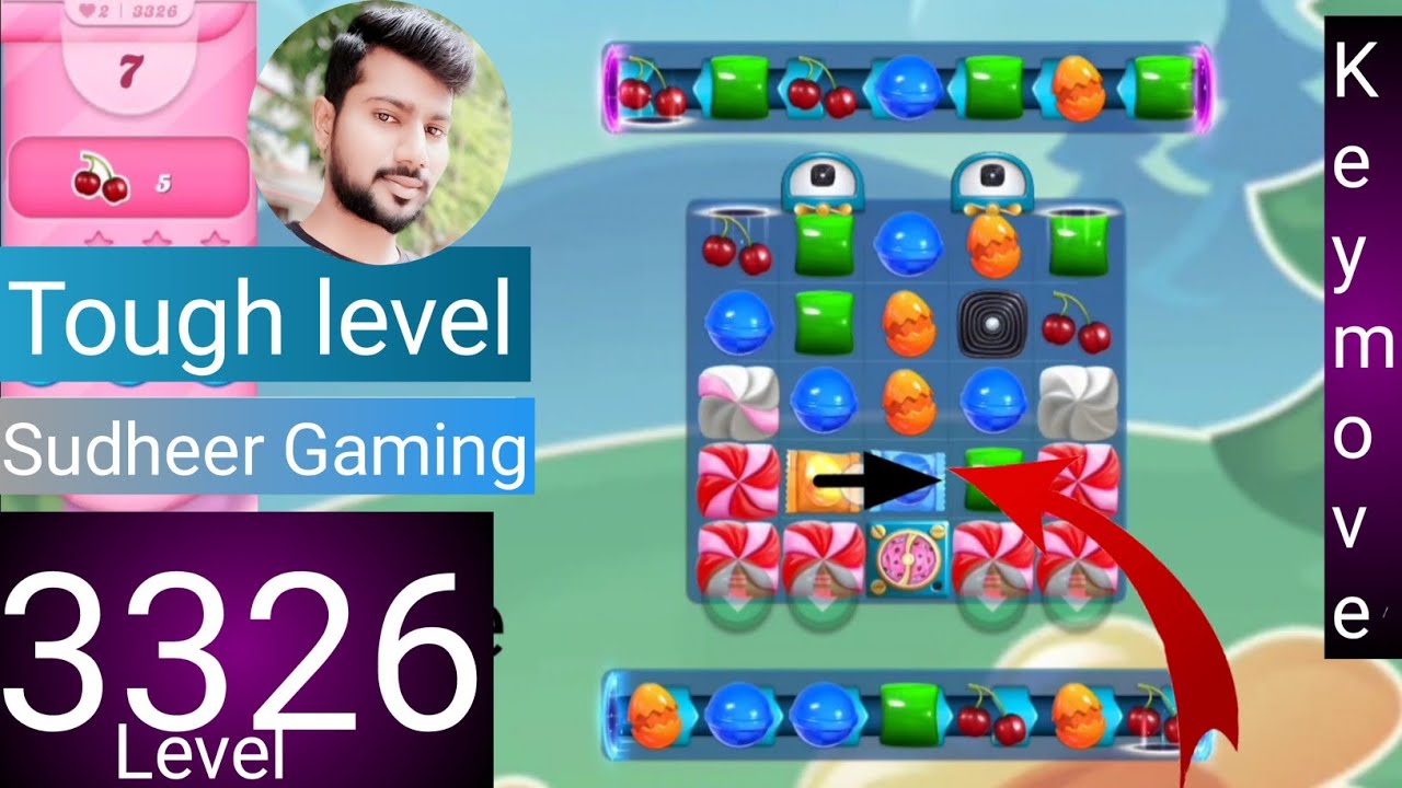 Candy crush saga level 3326 । No boosters । Tough level । Candy crush 3326 help । Sudheer Gaming