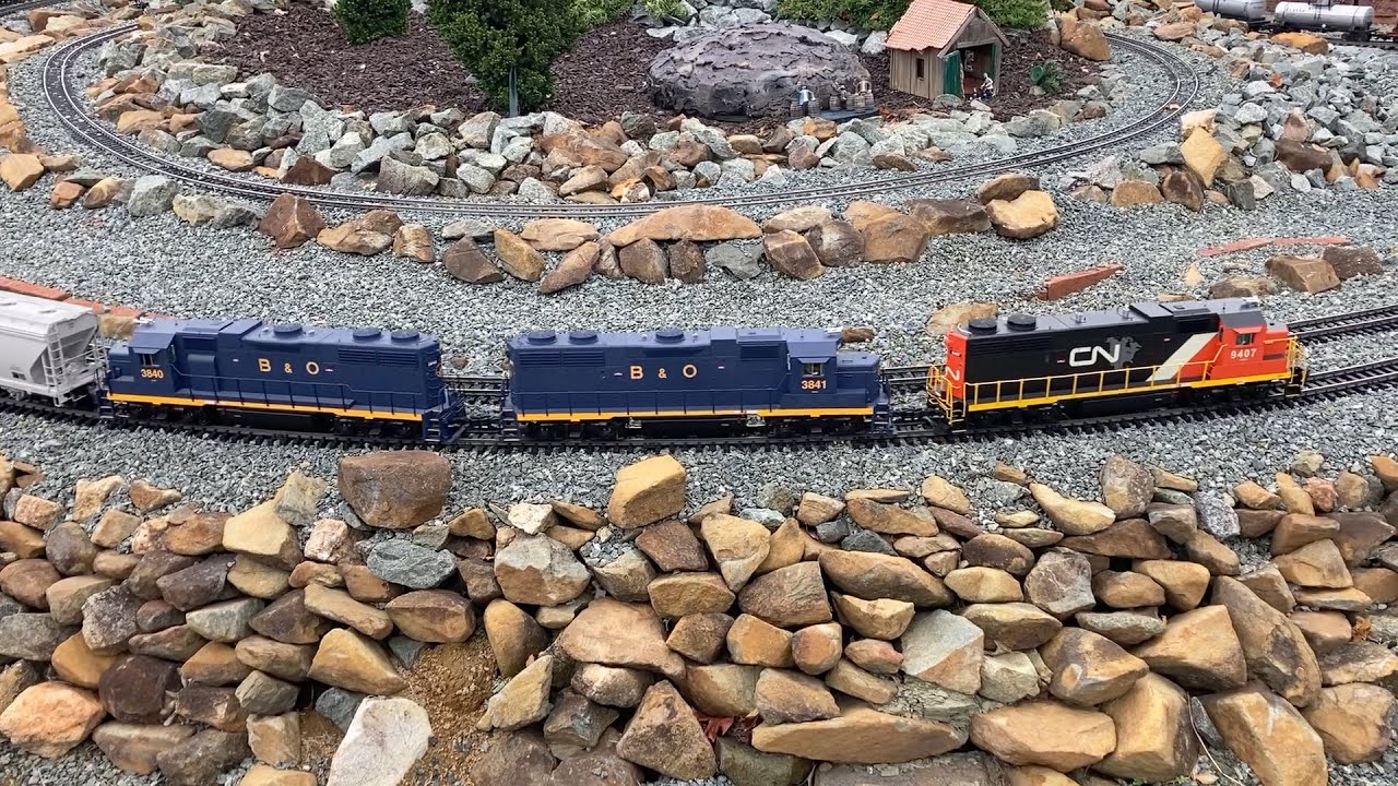 Gibsonville Garden Railroad Train Run 10-30-21