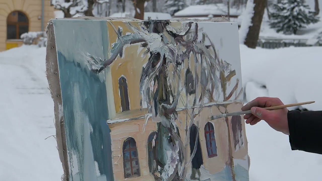 Plein Air Painting | Plener - Krynica-Zdrój (14 01 26)