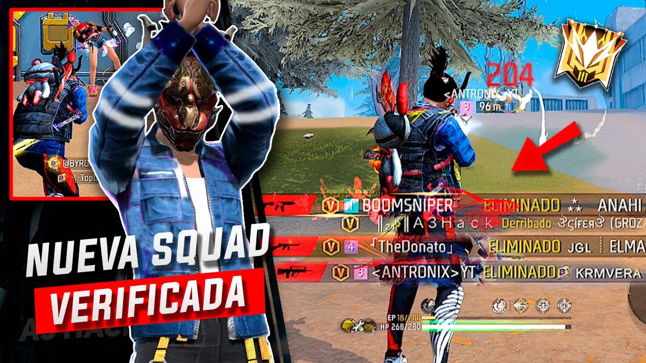 LA NUEVA ESCUADRA VERIFICADA EN FREE FIRE!! BOOMSNIPER, DONATO & ANTRONIXX