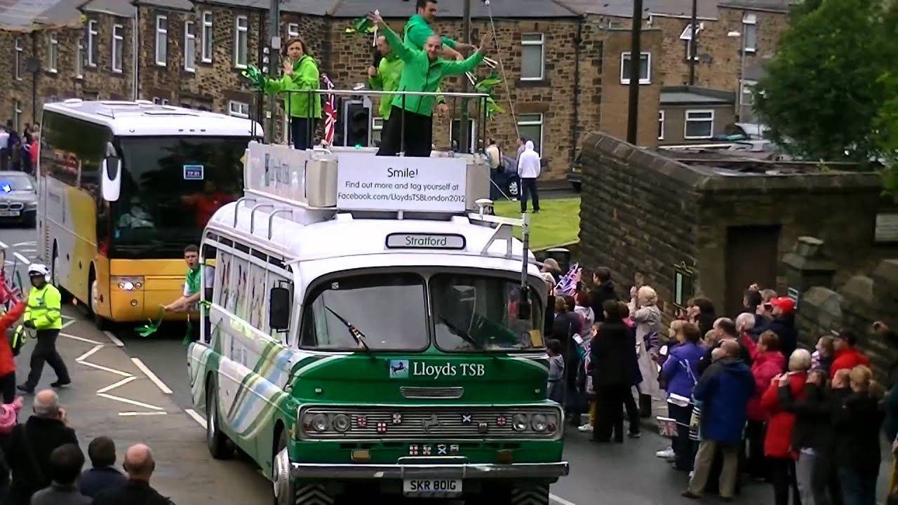 Olympic Torch relay through Blackhills  Consett
