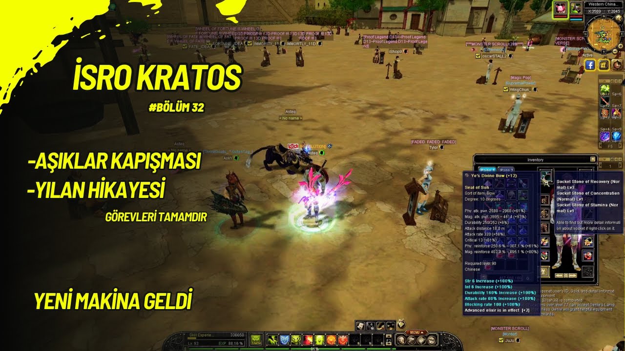 0'dan iSro Kratos Sword Shield Nuker Serisi / Bölüm#32 [ Silkroad Online ]