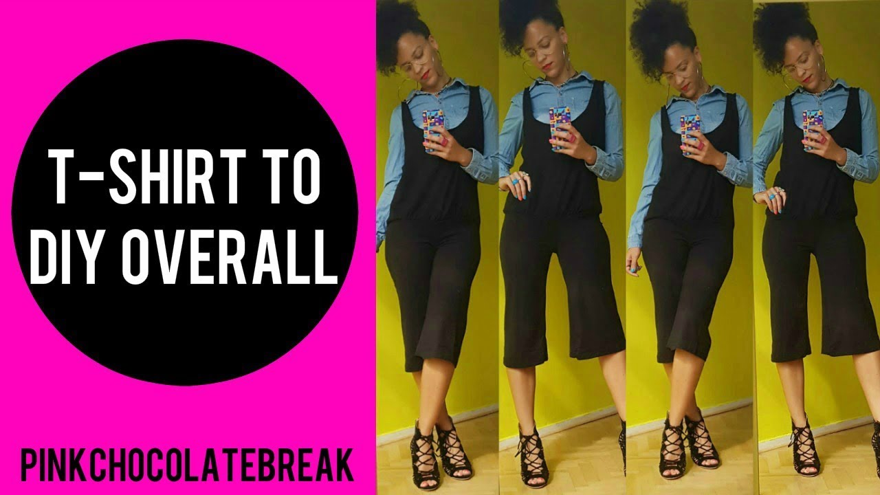 T SHIRT TO €6 DIY OVERALL CULOTTES IN 20MIN | T SHIRT TRANSFORMATION EP 11 | BACK TO SCHOOL / WORK