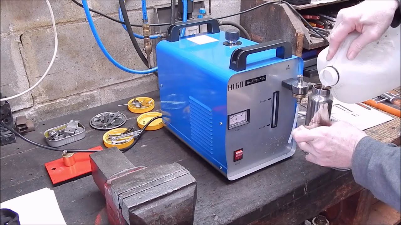 The H160 oxy hydrogen water torch fails miserably at light workshop use