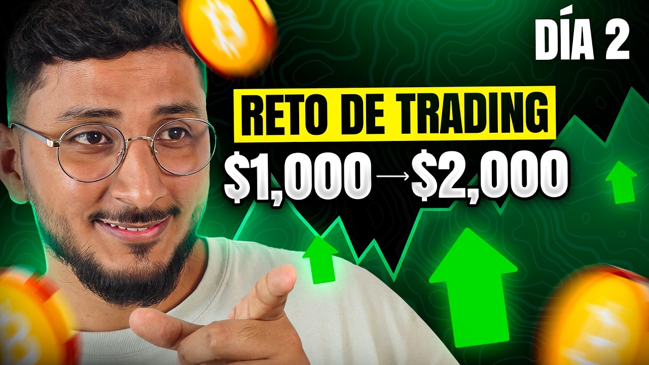 &iquest;Podemos Duplicar $1,000 en 10 D&iacute;as? | Reto de Trading EN VIVO D&Iacute;A 2